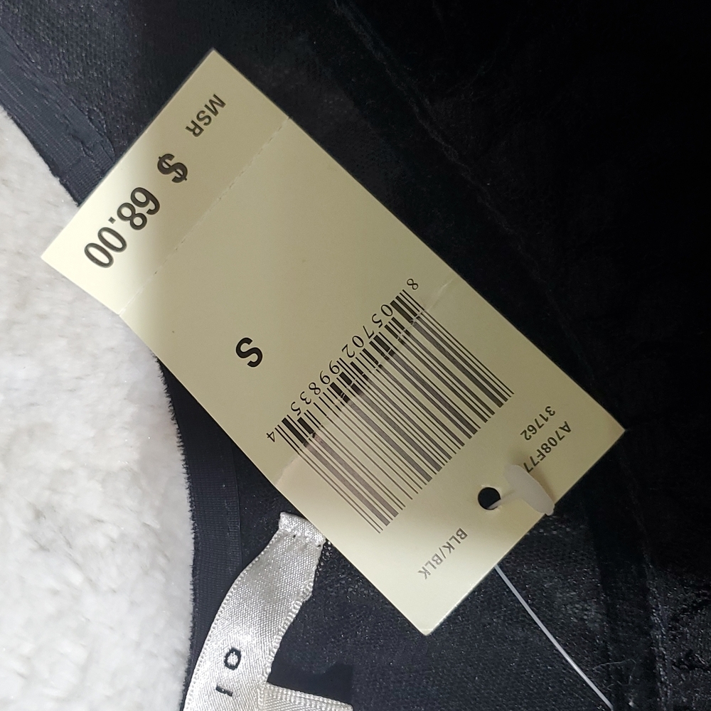Max Studio Black Ruched Bottom Billowy Blouse Top Size Small NWT - Picture 5 of 6